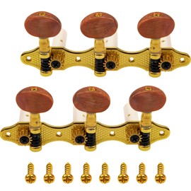 Yootones Classical Guitar Tuners Machine Heads Tuning Keys String Pegs 3L 3R 1:14 Compatible with Classical Guitar