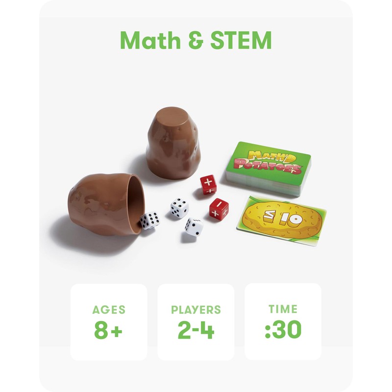 SimplyFun Math’d Potatoes Board Game, Math Game for Kids Ages