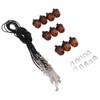 10PCS Wooden Nut Acorn Pendant Necklace Acorn Box Clasp Nylon