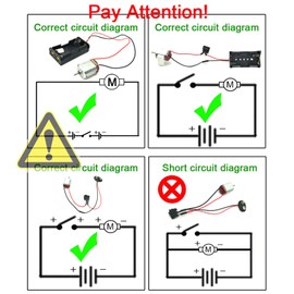18 Set DC Motors Kit, Mini Electric Hobby Motor 3V -12V 25000 RPM Strong Magnetic with Shaft Propeller, 2 x AA Battery Holder,9V Battery Clip Connector,Plastic Wheels for DIY Science Projects