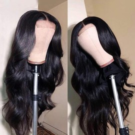 NewYou 30 Inch Body Wave Glueless Wigs Human Hair 4x4 Lace Closure Wigs 200 Density Lace Front Wigs Human Hair for Women