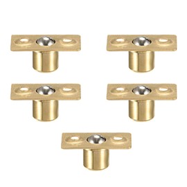 sourcing map Door Cabinet Closet Drawer 8mm Shaft Dia Brass Ball Catch Latch Catcher 5 Sets