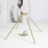 SUJIAMEI Incense Detachable Brass Pyramid Stand with Cotton Grid Cloth｜Crystal