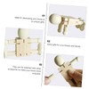 Ciieeo DIY 12Pcs Wooden Robot Figurines Unfinished Robot Dolls for