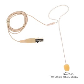 Abaodam Single Ear Over Ear Hanging Microphone Lightweight Headworn Mic for Lectures Live Performance and Podcasts High Sensitivity and Voice Transmission