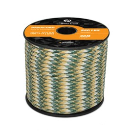 Abma Cord Paracord 550 Nylon Rope Paracord 4 mm Cords with 7 Core Strands Type III Survival Parachute Cord - Max. 250 kg (550 lbs) - Military Camo Series