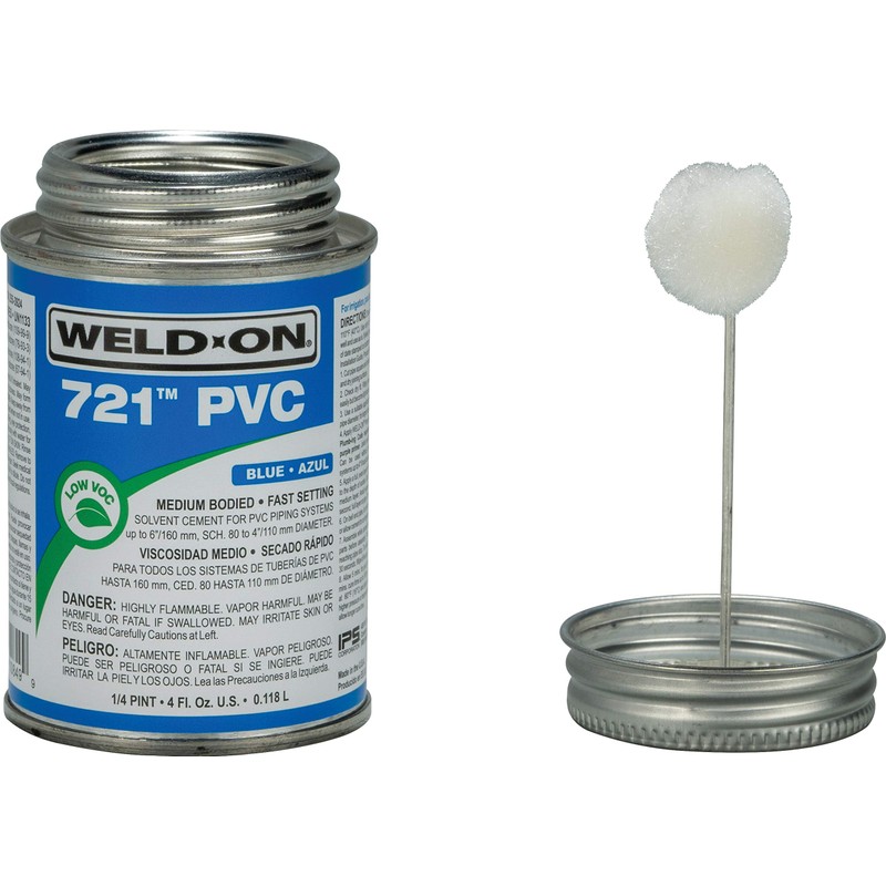 WELD-ON 10849 721 PVC Medium-Bodied High Strength Solvent Cement -
