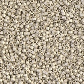 Miyuki Delica 11/0 Cylinder Seed Beads - Matte Galv Silver - DB0335 5 Grams