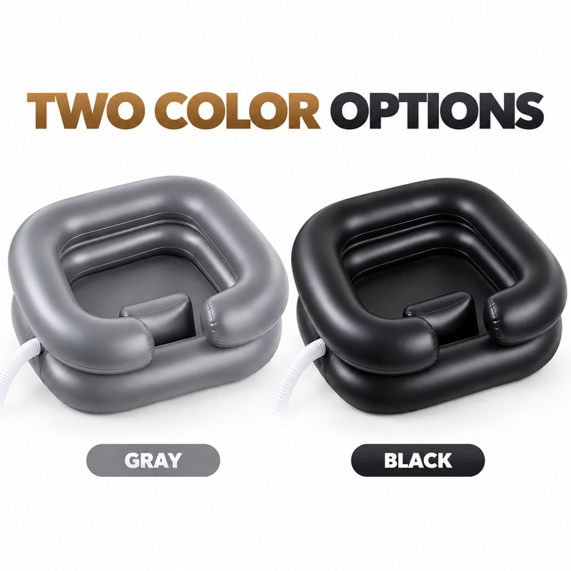 Inflatable Shampoo Basin for Hair Washing – Portable Foldable Wash