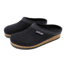 Stegmann Women's Wool Felt Clog with Cork Sole Black, 8 M US