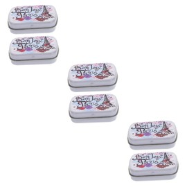 Operitacx Pack of 6 Storage Boxes Storage Boxes Jewellery Boxes Container Stationery Holder for Students Storage Case for Stationery Portable Feather School Supplies, As Shown, briefcase