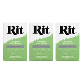 Rit Dye 3-32 11749 Powdered Fabric Dye, Kelly Green (Тhrее Расk)