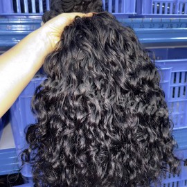 Best Quality 14a Grade Human Hair Bundles Bone Straight Original Burmese Curly Human Hair Wigs Bundles Supplierstyle: Indonesia curl, color: Black, Stretched Length: 12 inches