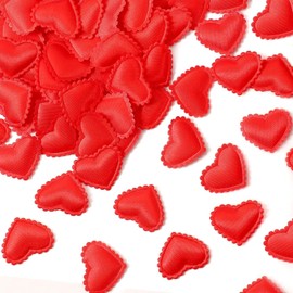 100 Pcs Heart Shape Confetti Decoration - Red Valentine's Day Party Supplies Love Heart Sponge Petals Confetti Table Decorations for Wedding Engagement Valentines Bridal Shower