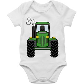 Shirtracer - Baby Body Boy Girl - Tractors - Tractor Tractor Farmers Farmers Gift Bulldog Agriculture, 3 White