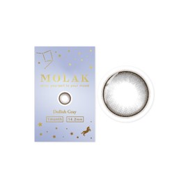 【メーカー公式店舗】 [ 宮脇咲良プロデュース＆イメージモデルカラコン ] MOLAK (モラク) 1MONTH 2枚入り ドーリッシュグレー（度あり）[-5.25]
