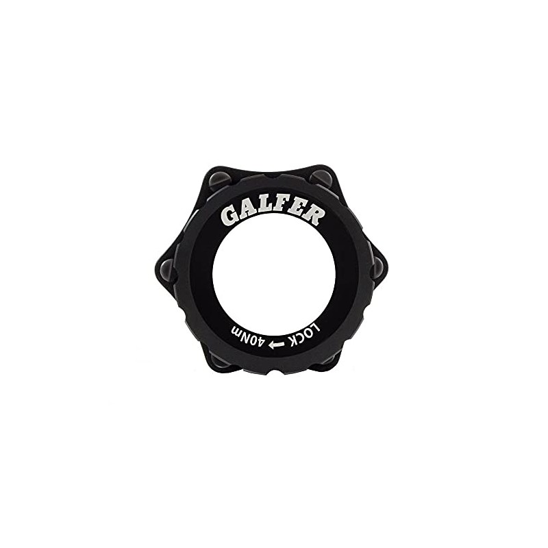 Galfer Center Lock Adapter for Adults, Unisex, Black, One Size