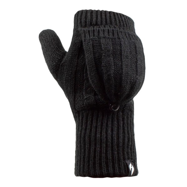 HEAT HOLDERS Ladies 2.3 tog Thermal knitted FINGERLESS Mitten Cap