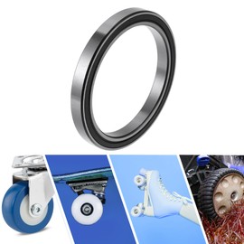 ACROPIX 6819DD Deep Groove Ball Bearings 95x120x13mm P5 Double Rubber Seal Lubricated Bearings 1 Pc Car Scooter Skateboard Wheel Universal Black Silver Tone