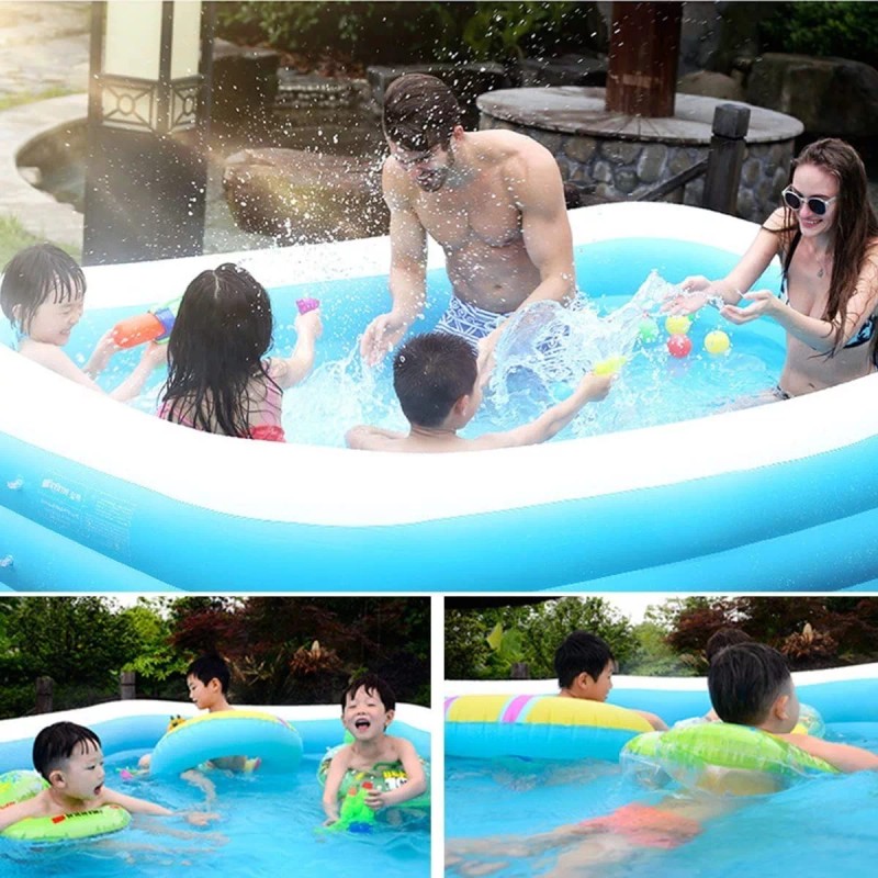 Extreme Beauty Alberca Inflable Rectangular Familiar Piscina Alta