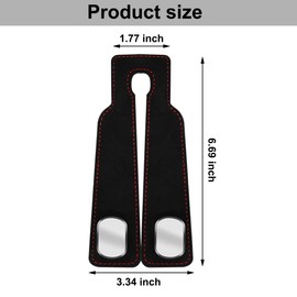 Car Seat Hooks for Headrest,4 PACK Leather Car Seat Hooks Purse Hook for Car,Double Headrest Hooks Purse Holder Mobile Phone Holder,Car Hanger Storage Car Seat Back Organizer for Handbags,Bags,Purses