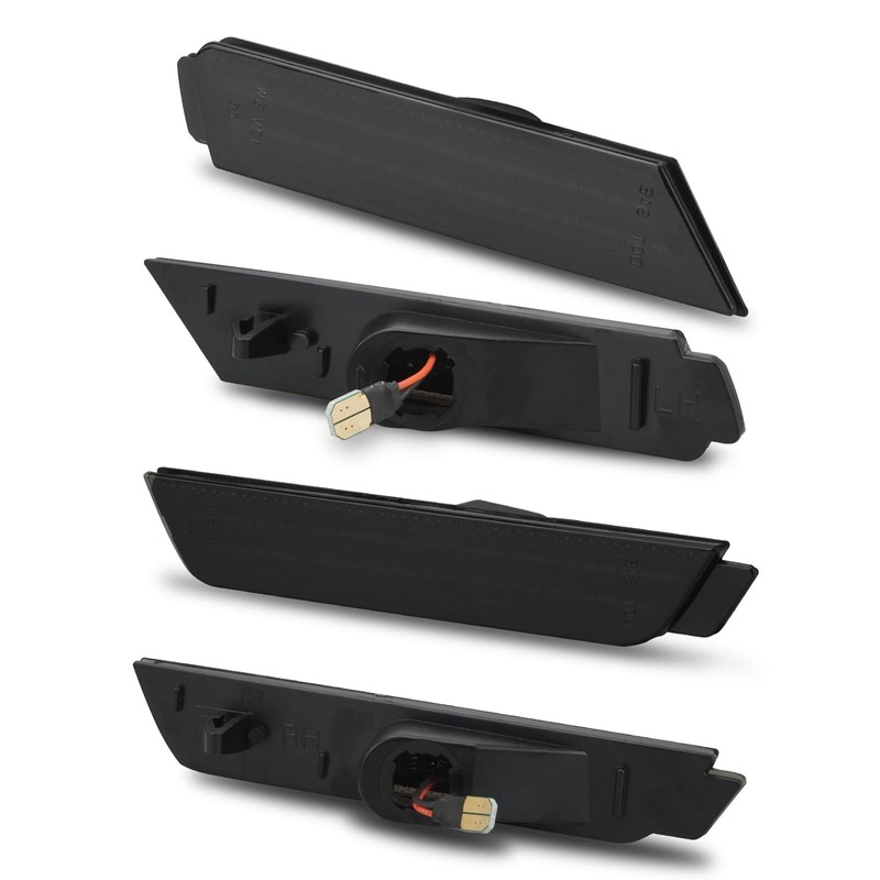 Bestview - Luces LED ahumadas laterales para Chevy Camaro 2010-2015,