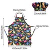 Xinstroe Kids Apron and Chef Hat Dinosaur Apron with Pocket