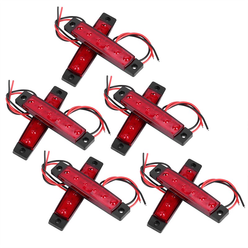 10Pcs/Set Truck Side Marker Light Signal Warning Indicator Lamp with