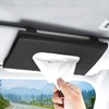 Premium PU Leather Car Tissue Holder Visor for Universal Auto,