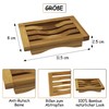 Bamboo Soap Dishes Pack of 2 - Optimal Drying and