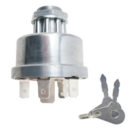 INGQI Ignition Key Switch for Ford Tractor 420 4400 445 445A 445C 445D 450 4500 455 455C 455D 4600 4610 4630 4830,Replace for 5NN11N572A D1NN11603B E7NN11N501AC 11000960