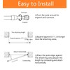 KXLIFE 2 Pack Small Spring Tension Curtain Rod 16 to