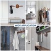 TICONN Wall Mounted Coat Rack, Five Heavy Duty Tri Hooks