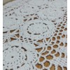 Damanni Oval Cotton Handmade Crochet Lace Table Runner Doilies Dresser