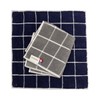 Imamura Imabari Towel, Towel Handkerchief, Set of 2, Gray, Navy,