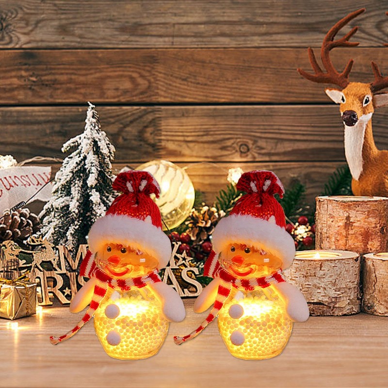 Christmas Decoration Light, LED Christmas Decor, Transparent Holiday Doll Christmas