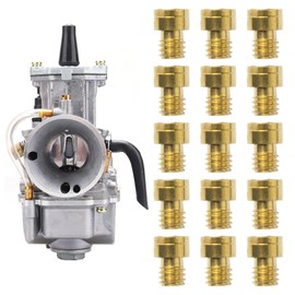 Carburettor Nozzle Set, 15 Pieces Carburettor Main Nozzle Set 40 44 46 48 50 52 54 56 58 60 65 70 75 80 85 Carburettor Nozzle Set for Hercules Prima 2 3 4 5 6 Puch Bing Kreidler Zündapp