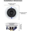 Herdio 6.5" Home Bluetooth Ceiling Speakers 320W 2-Way Flush Mount