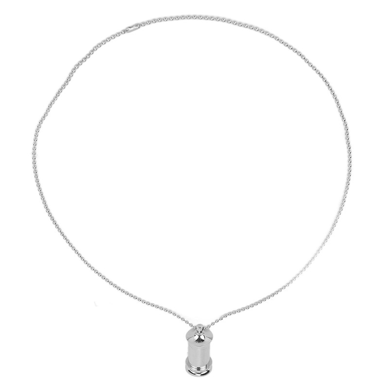 Ashes Necklace Perfume Pendant Pet Cremation Jewelry Titanium Steel Tower