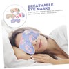IWOWHERO 4pcs Portable Sleeping Eye Masks Lightweight Breathable Eye Covers