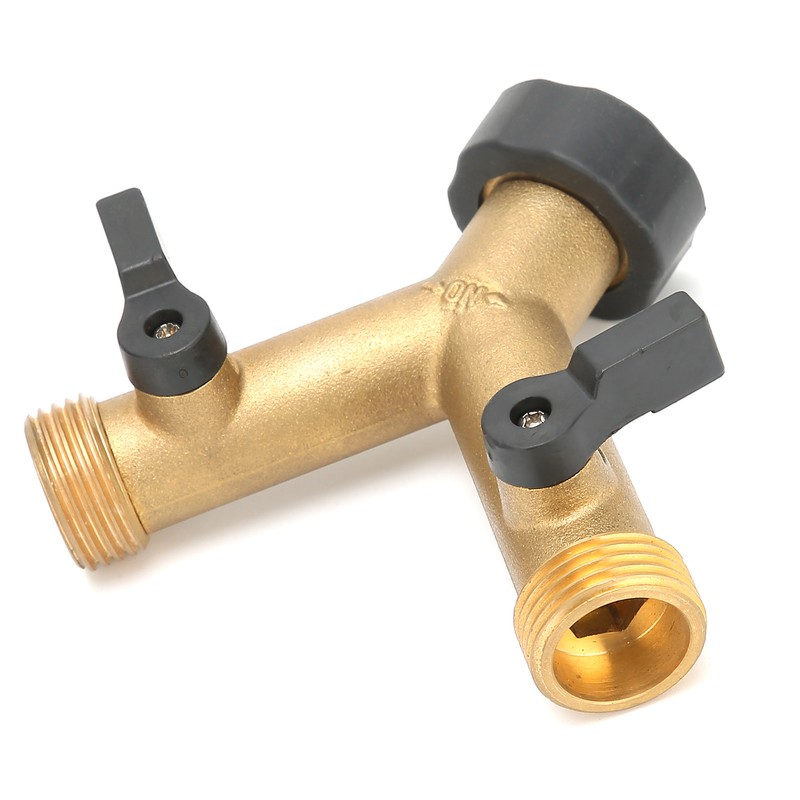 G3/4 Female Thread Connector Brass Ball Valve Hose 3‑Way Connector