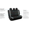 FHG Car Rear Bench Back Seat Covers For Cars Trucks