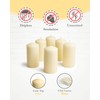BASK Cone Top Pillar Candles - Set of 6-3" x
