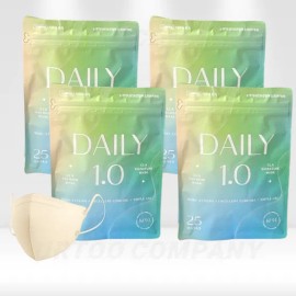 Kla [50매+50매] CLA 클라 라이트 KF94 데일리 새부리형 마스크 대형 베이지 [50 pcs + 50 pcs] CLA Clara Light KF94 Daily Flat Mask Large Beige