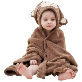 Vauwmsr Baby Hooded Bath Towel Large Thick Absorbent Infant Toddler Blanket Swimming Poncho Pool Shower Towel for Boys Girls, 55" x 28"