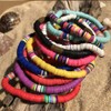 EXCEART 10pcs Colorful Heishi Bracelet Friendship Bracelets Polymer Clay Bracelet