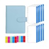 AIMALL A6 PU Leather Binder Cover Binder Pockets Cash Envelope