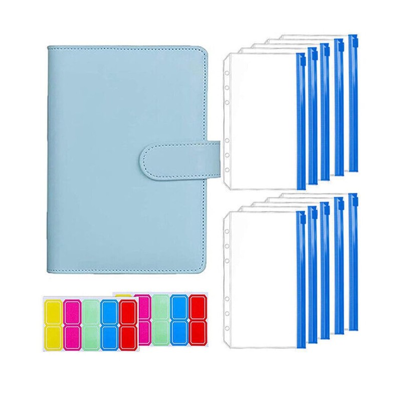 AIMALL A6 PU Leather Binder Cover Binder Pockets Cash Envelope