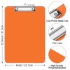 Hnogri Plastic Clipboards, Orange Clip Board Standard A4 Letter Size