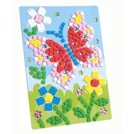 folia 23803 Foam Rubber Mosaic Picture Butterfly 405 Pieces
